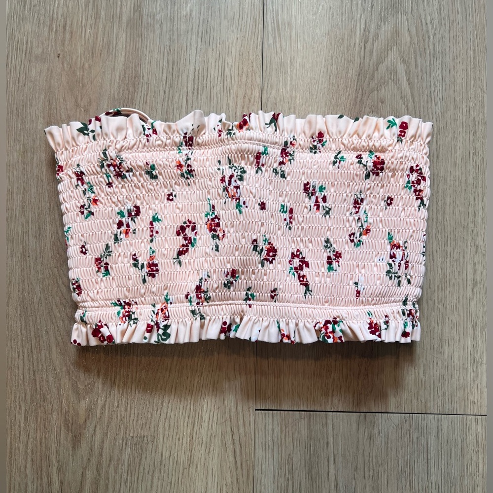 Floral swim top